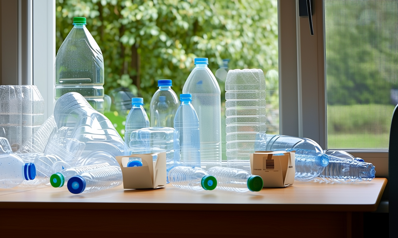 How can businesses reduce plastic waste?