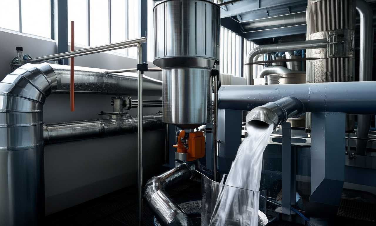 How does water recycling work in industrial processes?