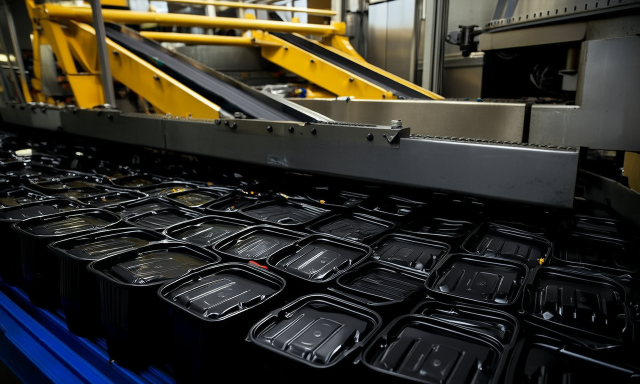 What are the challenges of black plastic recycling?