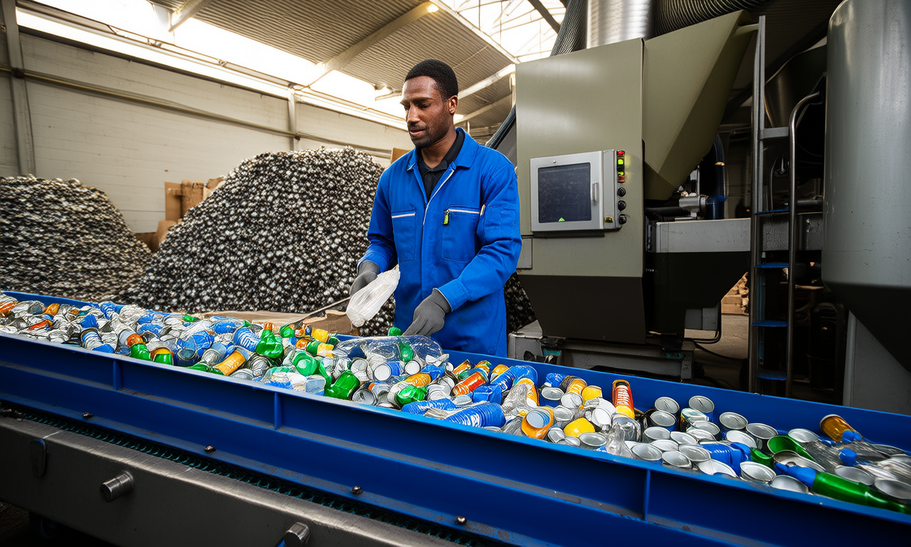 How does plastic recycling impact the economy?