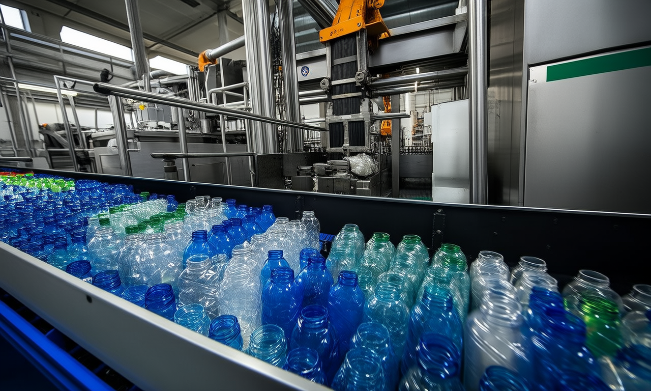 How does AI improve plastic sorting efficiency?