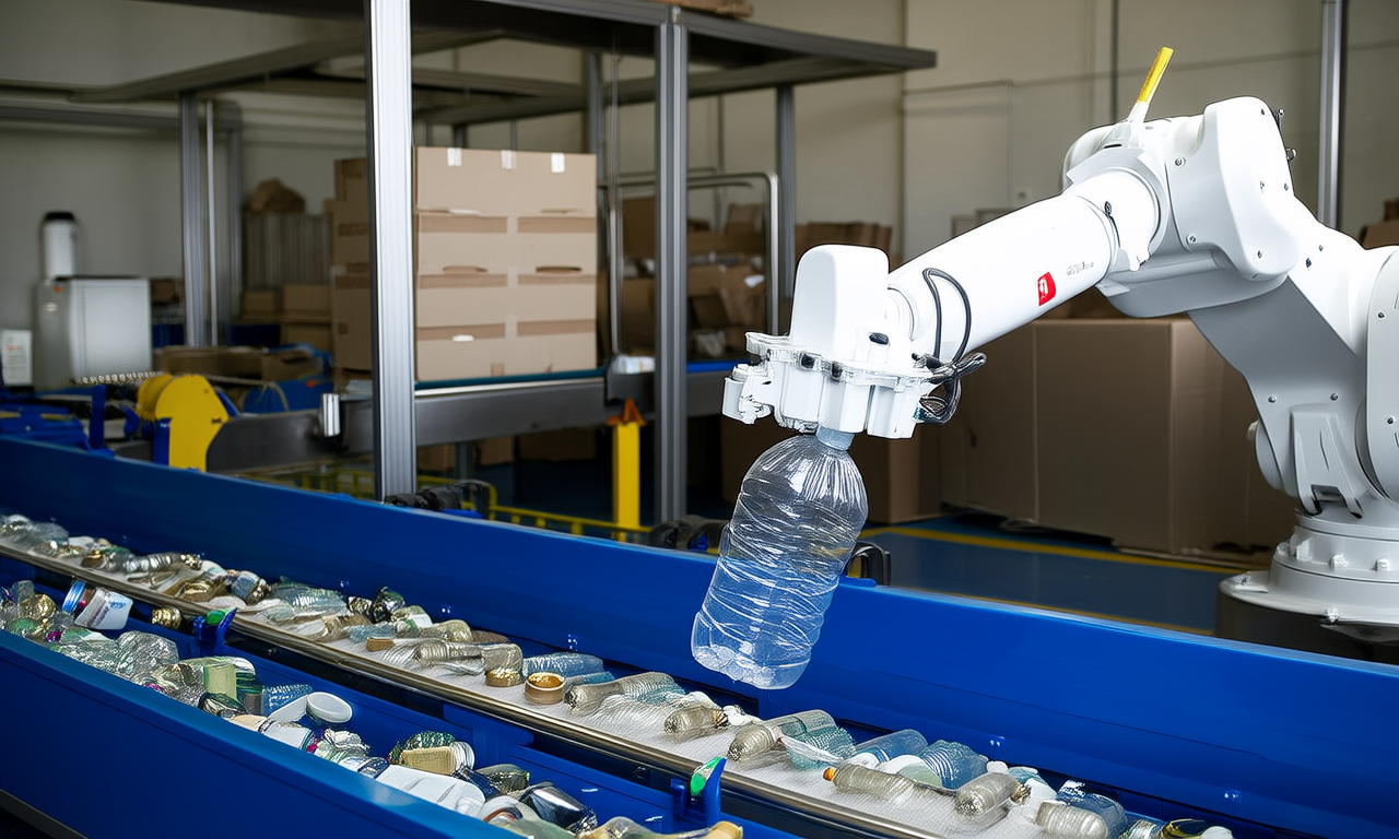 What are the benefits of AI in waste sorting?